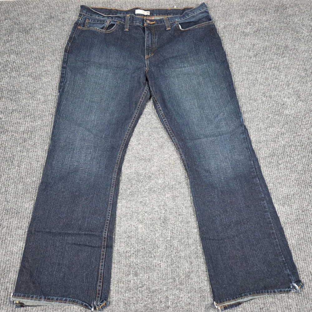 Route 66 Mens Low‎ Rise Bootcut Jeans 40x32 Dark Wash Denim 100% Cotton 26580